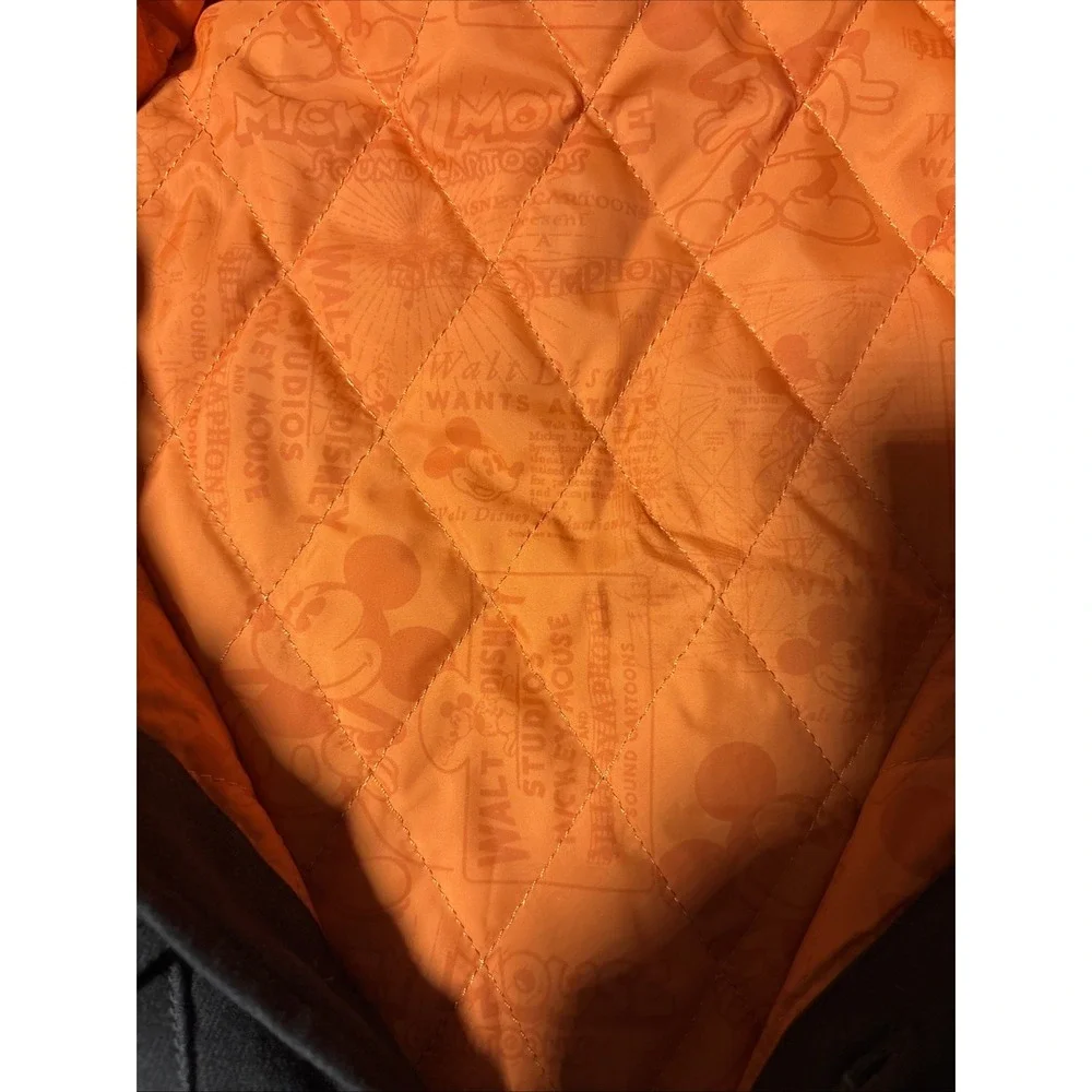 Disney 100 Walt Disney Studios Quilted Chore Jacket - XL Charcoal/Orange